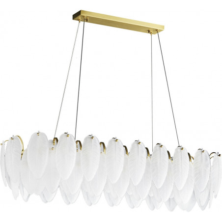 Lampa wisząca Piuma Long - Step Design | Szklana, Art Deco