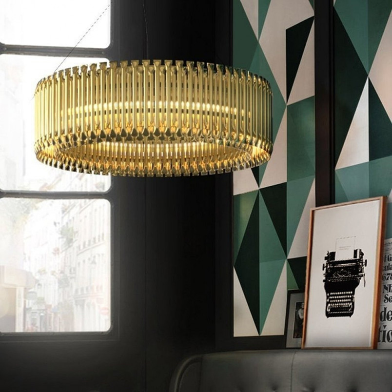 Lampa Wisząca Złota Modular 95cm - Step Into Design | Glamour