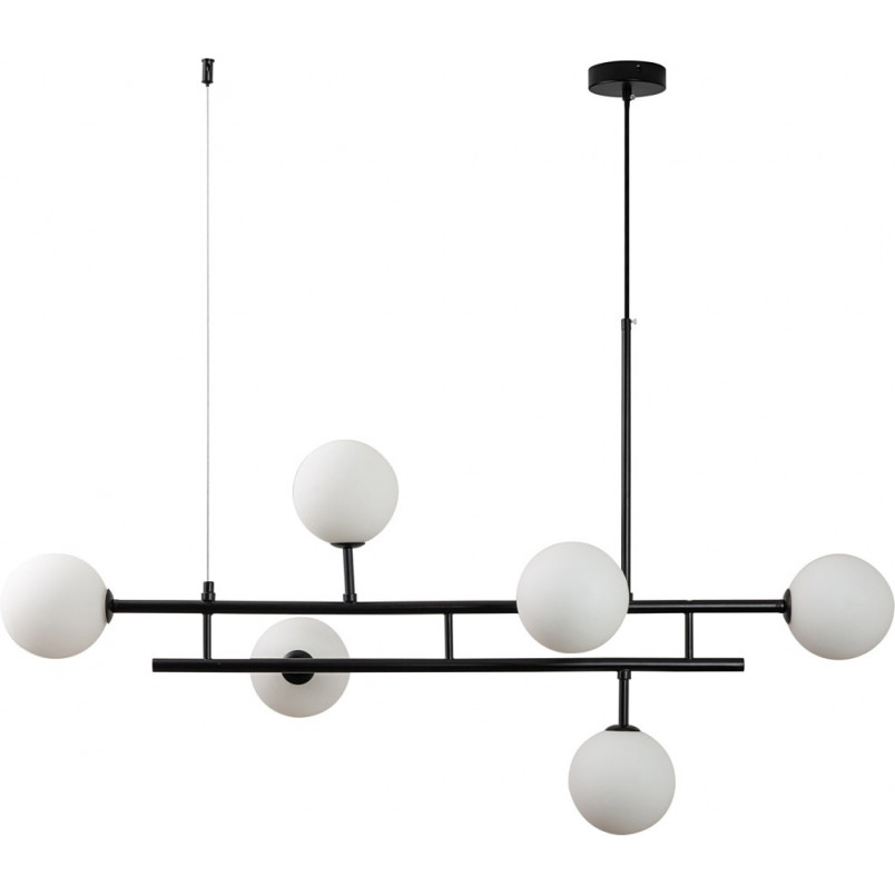 Lampa wisząca Moderno Duo: Szklane kule, biały/czarny | Step In Design