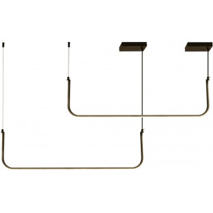 Lampa wisząca Minima II LED 120cm czarna - Step Design