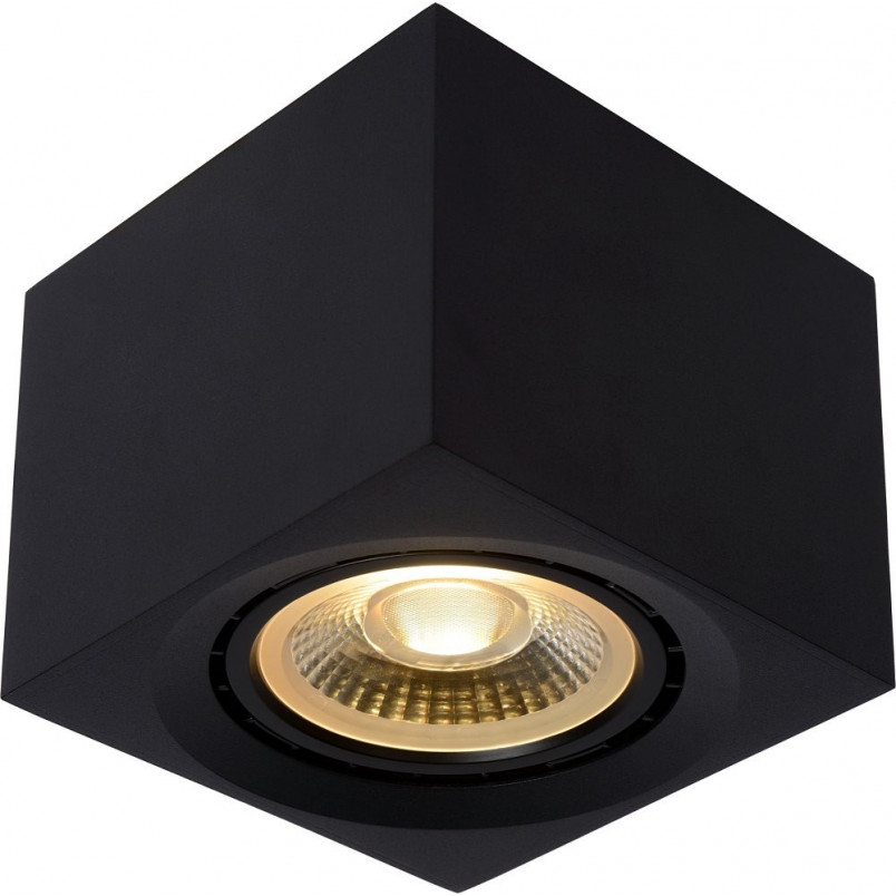 Lampa Spot LED Fedler Square | Czarna, 12cm | Lucide