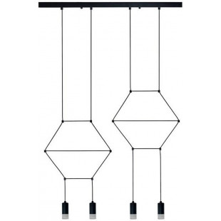 Lampa wisząca Linea IV czarna | Step Into Design