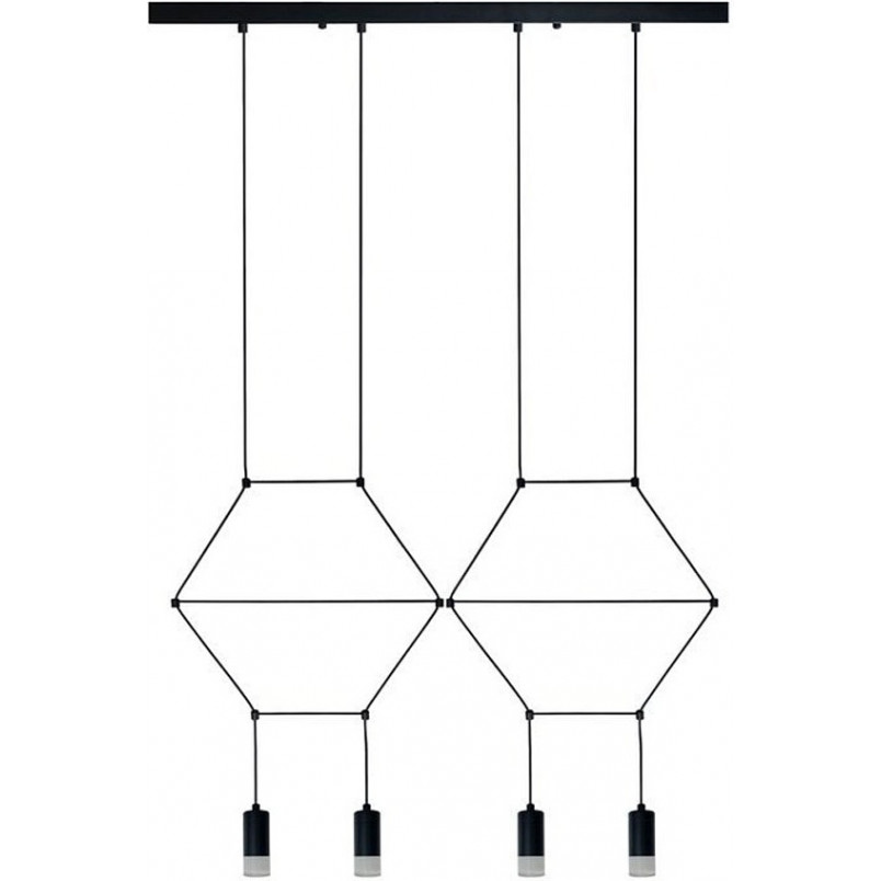 Lampa wisząca Linea IV czarna | Step Into Design