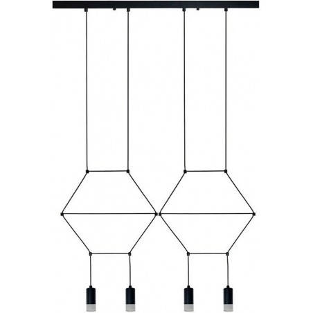Lampa wisząca Linea IV czarna | Step Into Design