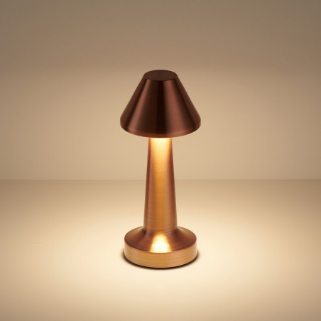 Lampa stołowa miedziana LED Tavolo B | Step In Design