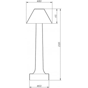 Lampa stołowa miedziana LED Tavolo B | Step In Design