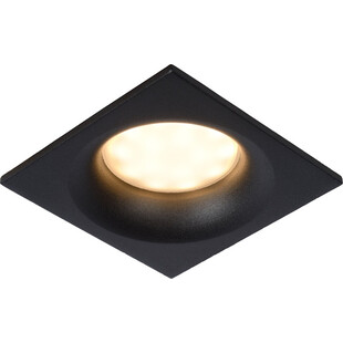 Lampa Ziva: Kwadratowa, podtynkowa, czarna | Lucide