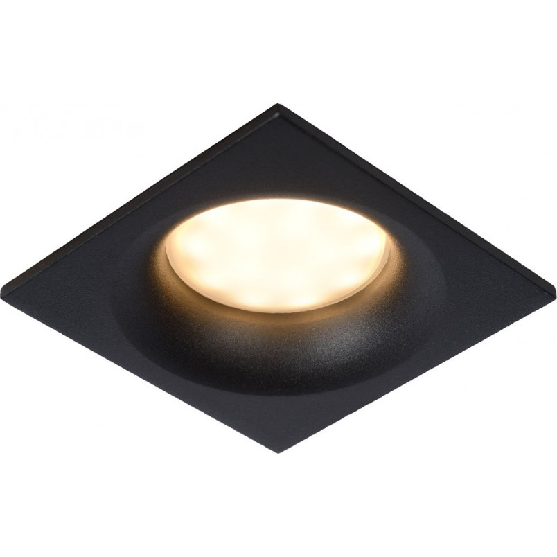 Lampa Ziva: Kwadratowa, podtynkowa, czarna | Lucide
