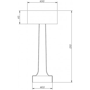 Lampa stołowa złota LED Tavolo - Step In Design | Elegancki Design