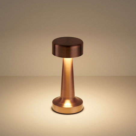 Lampa stołowa LED miedziana Tavolo | Step In Design
