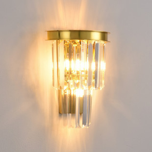Kinkiet Kryształowy Splendore Złoty | Step Into Design