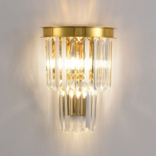Kinkiet Kryształowy Splendore Złoty | Step Into Design