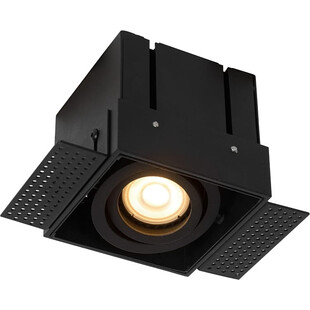 Oprawa podtynkowa Trimless czarna Lucide | Downlight GU10