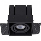 Oprawa podtynkowa Trimless czarna Lucide | Downlight GU10