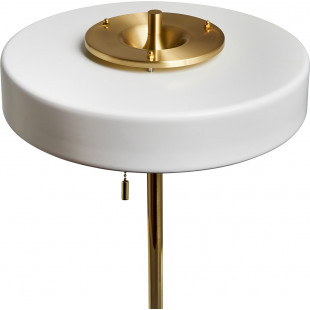 Lampa podłogowa ARTDECO biało - złota 162 cm