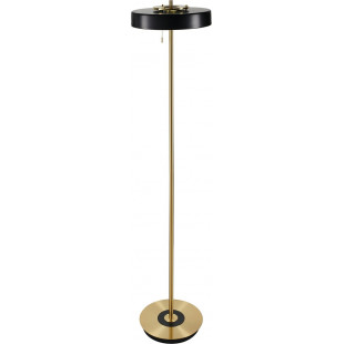Lampa podłogowa ARTDECO czarno - złota 162 cm