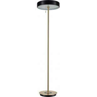 Lampa podłogowa ARTDECO czarno - złota 162 cm
