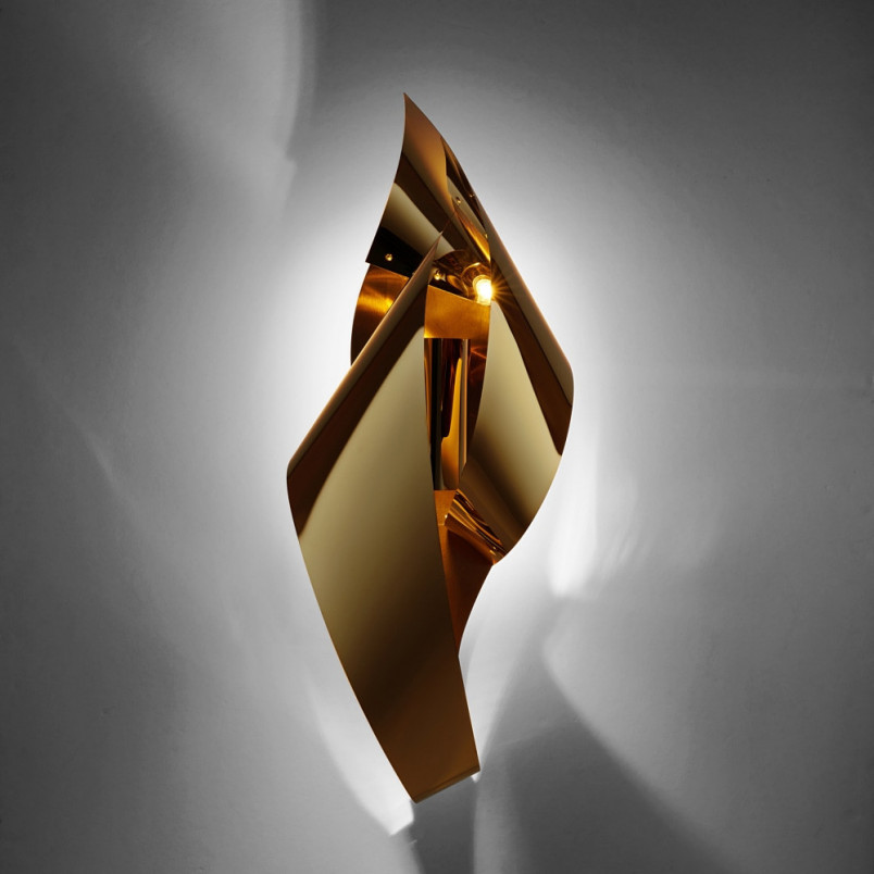 Kinkiet Glamour Axel Złoty | Step Into Design - Eleganckie Oświetlenie