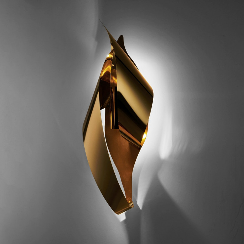 Kinkiet Glamour Axel Złoty | Step Into Design - Eleganckie Oświetlenie
