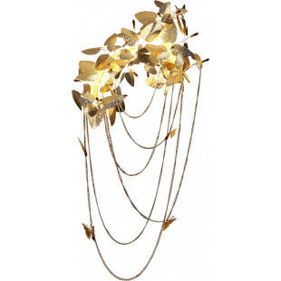 Kinkiet Glamour Blossom Złoty 120cm | Step Into Design