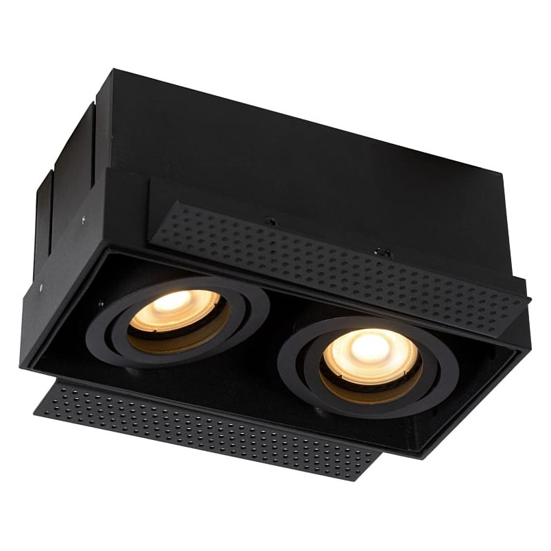 Oprawa podtynkowa Trimless Lucide | Downlight podwójny czarny