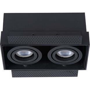Oprawa podtynkowa Trimless Lucide | Downlight podwójny czarny