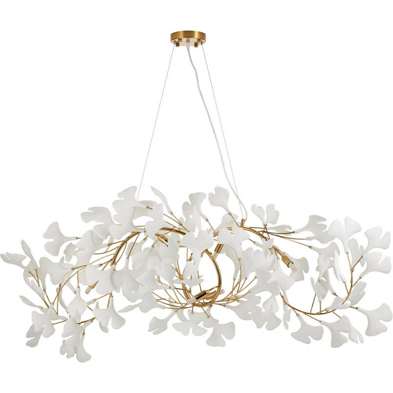 Lampa wisząca Botanika | Biało-złota, Art Deco | Step Design