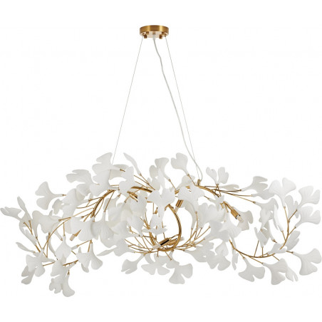 Lampa wisząca Botanika | Biało-złota, Art Deco | Step Design
