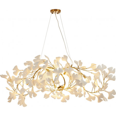 Lampa wisząca Botanika | Biało-złota, Art Deco | Step Design