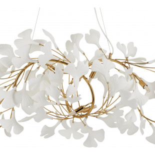 Lampa wisząca Botanika | Biało-złota, Art Deco | Step Design