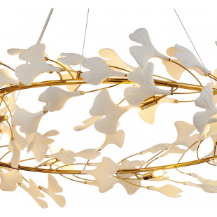 Lampa wisząca Botanika | Biało-złota, 100cm | Step Design