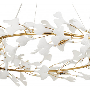 Lampa wisząca Botanika | Biało-złota, 100cm | Step Design