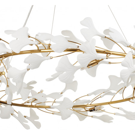 Lampa wisząca Botanika | Biało-złota, 100cm | Step Design