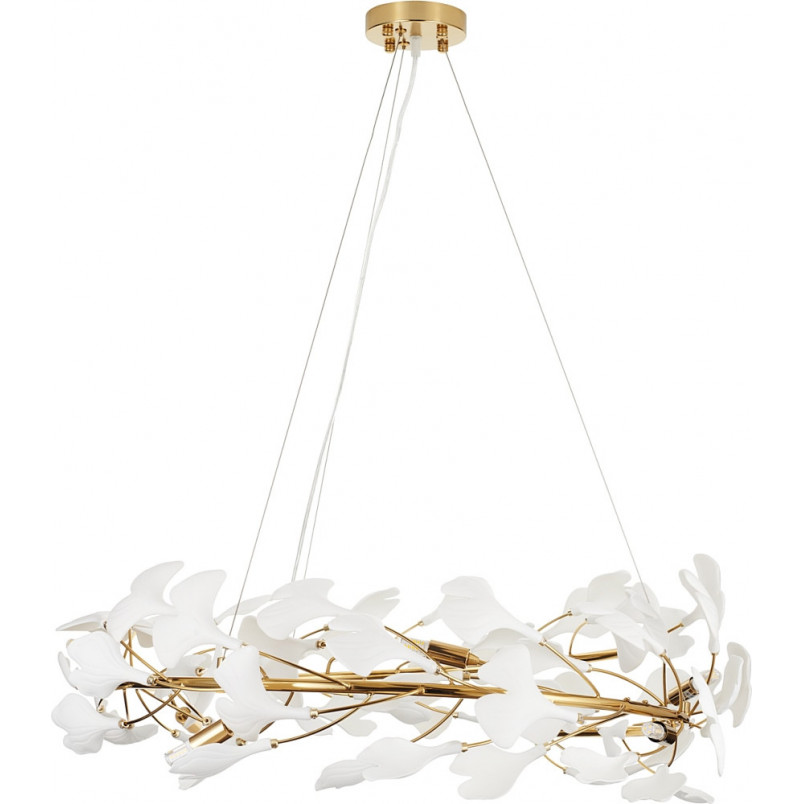 Lampa wisząca Botanika | Złoto i biel | Step In Design