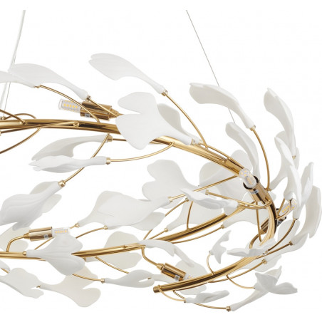 Lampa wisząca Botanika | Złoto i biel | Step In Design