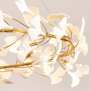 Lampa wisząca Botanika | Złoto i biel | Step In Design