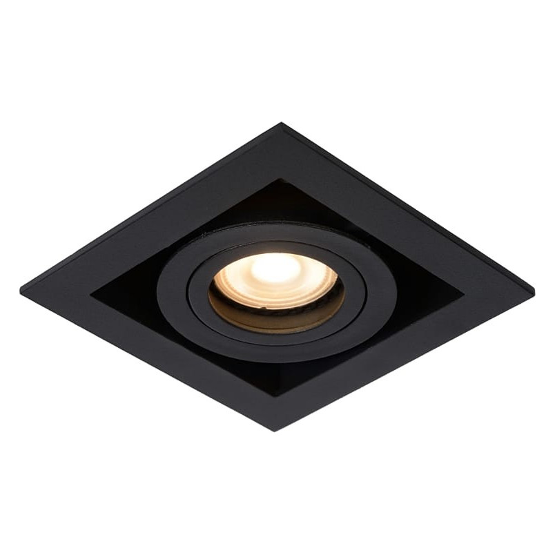 Lampa spot podtynkowa Chimney Square czarna | Lucide