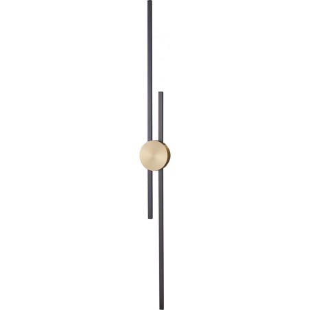 Kinkiet Centro LED czarny/złoty | Step Into Design