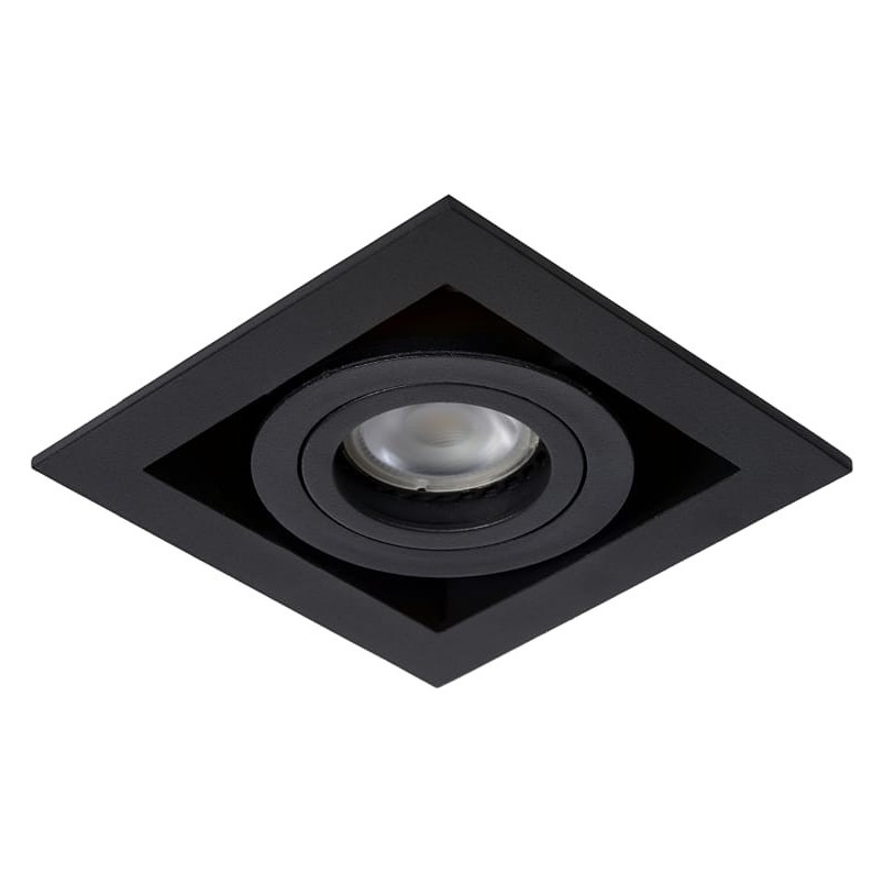 Lampa spot podtynkowa Chimney Square czarna | Lucide