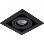 Lampa spot podtynkowa Chimney Square czarna | Lucide