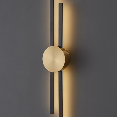 Kinkiet Centro LED czarny/złoty | Step Into Design