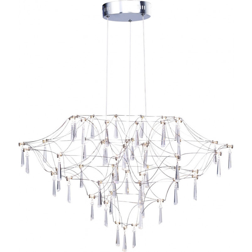 Żyrandol Kryształowy Crystal Net LED 80cm | Step Into Design