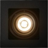 Lampa spot podtynkowa Chimney Square czarna | Lucide