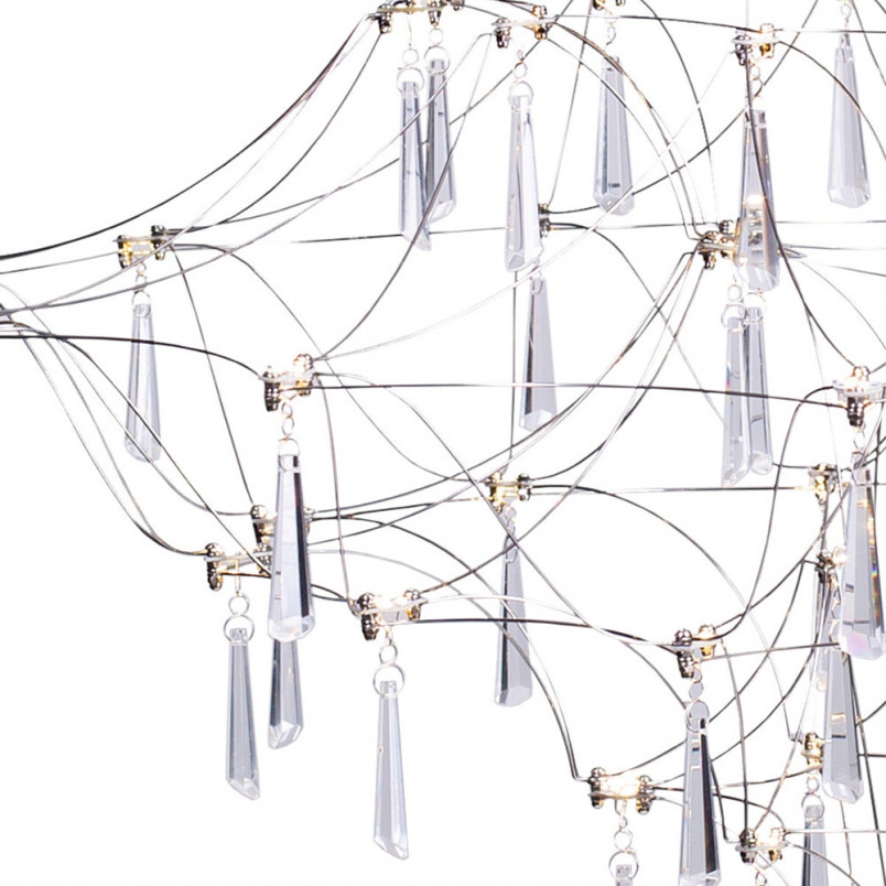 Żyrandol Kryształowy Crystal Net LED 80cm | Step Into Design