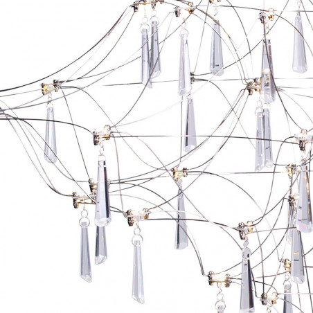 Żyrandol Kryształowy Crystal Net LED 80cm | Step Into Design