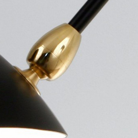 Lampa podłogowa Crane | Czarna, Loftowa | Step Into Design