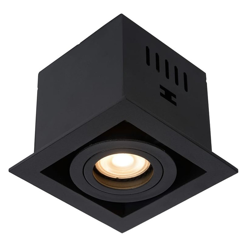 Lampa spot podtynkowa Chimney Square czarna | Lucide
