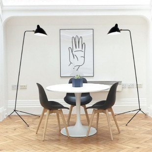 Lampa podłogowa Crane | Czarna, Loftowa | Step Into Design
