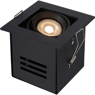 Lampa spot podtynkowa Chimney Square czarna | Lucide