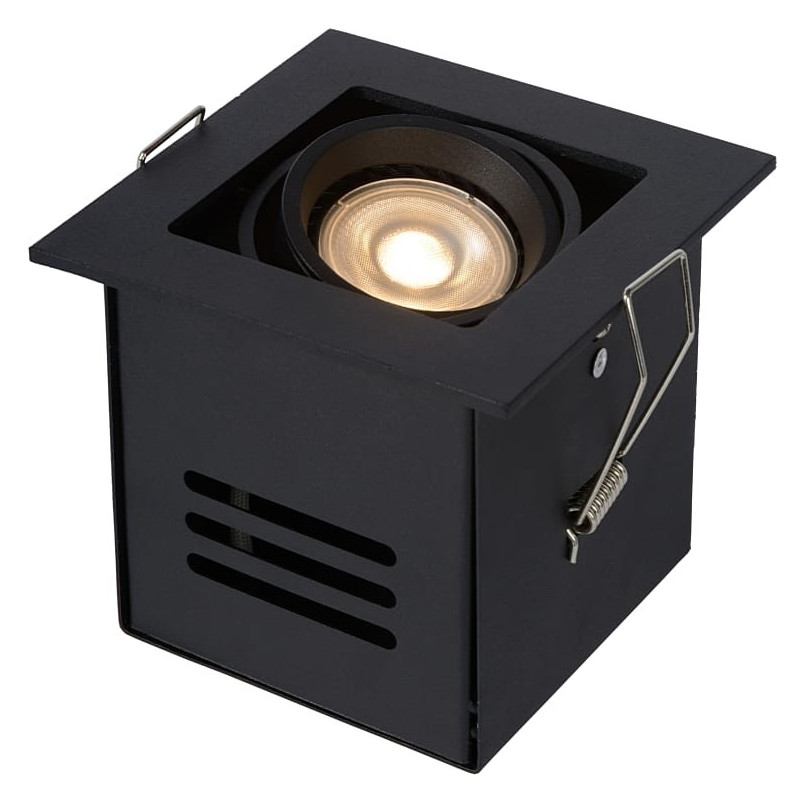 Lampa spot podtynkowa Chimney Square czarna | Lucide
